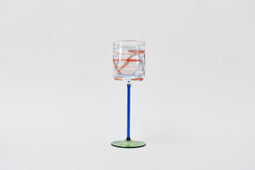 Wine Glass - Blue Stem